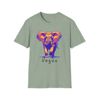 Grunge Vegan Elephant T-Shirt