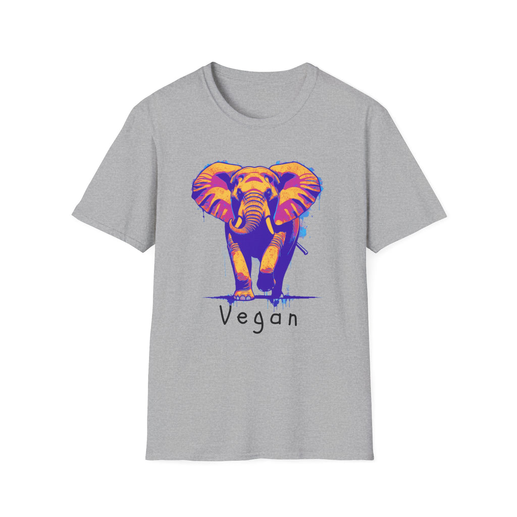 Grunge Vegan Elephant T-Shirt