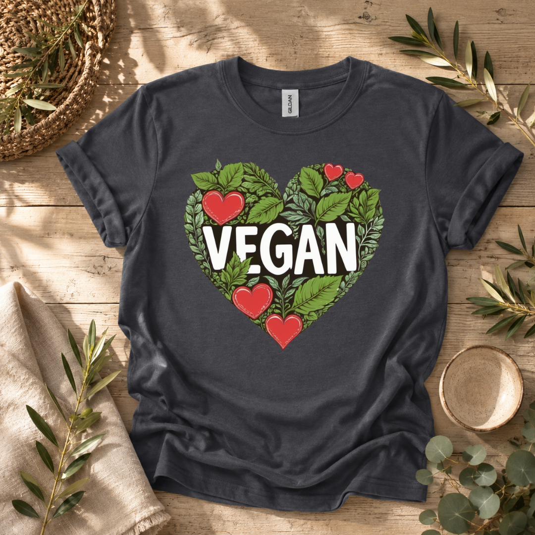 Foliage Vegan Heart T-Shirt