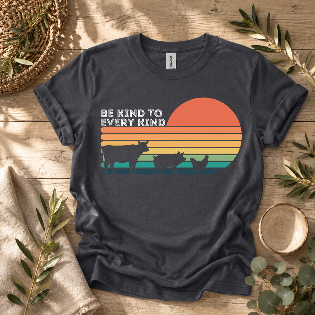 Be Kind Retro Farm Animals T-Shirt