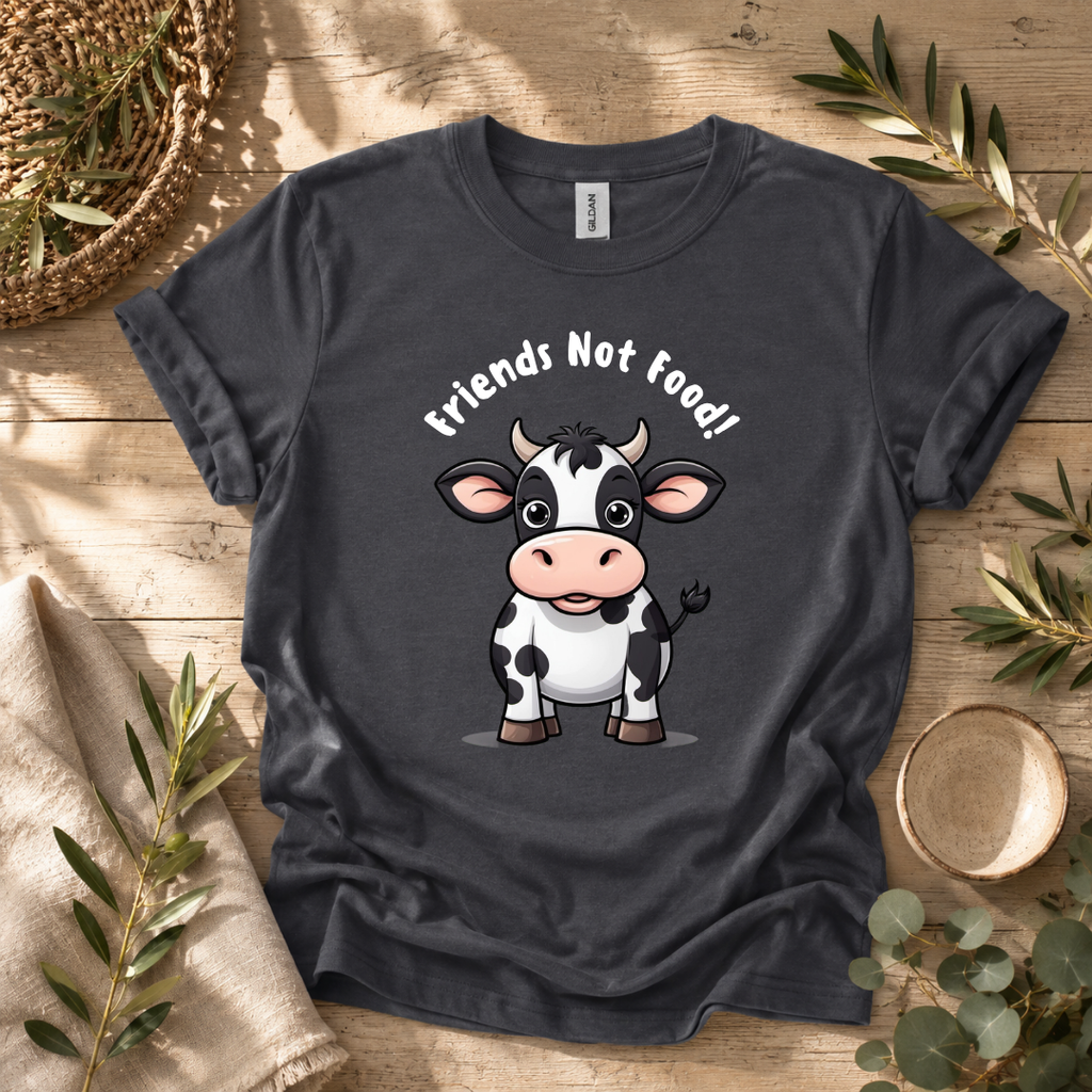 Friends Not Food Baby Cow T-Shirt