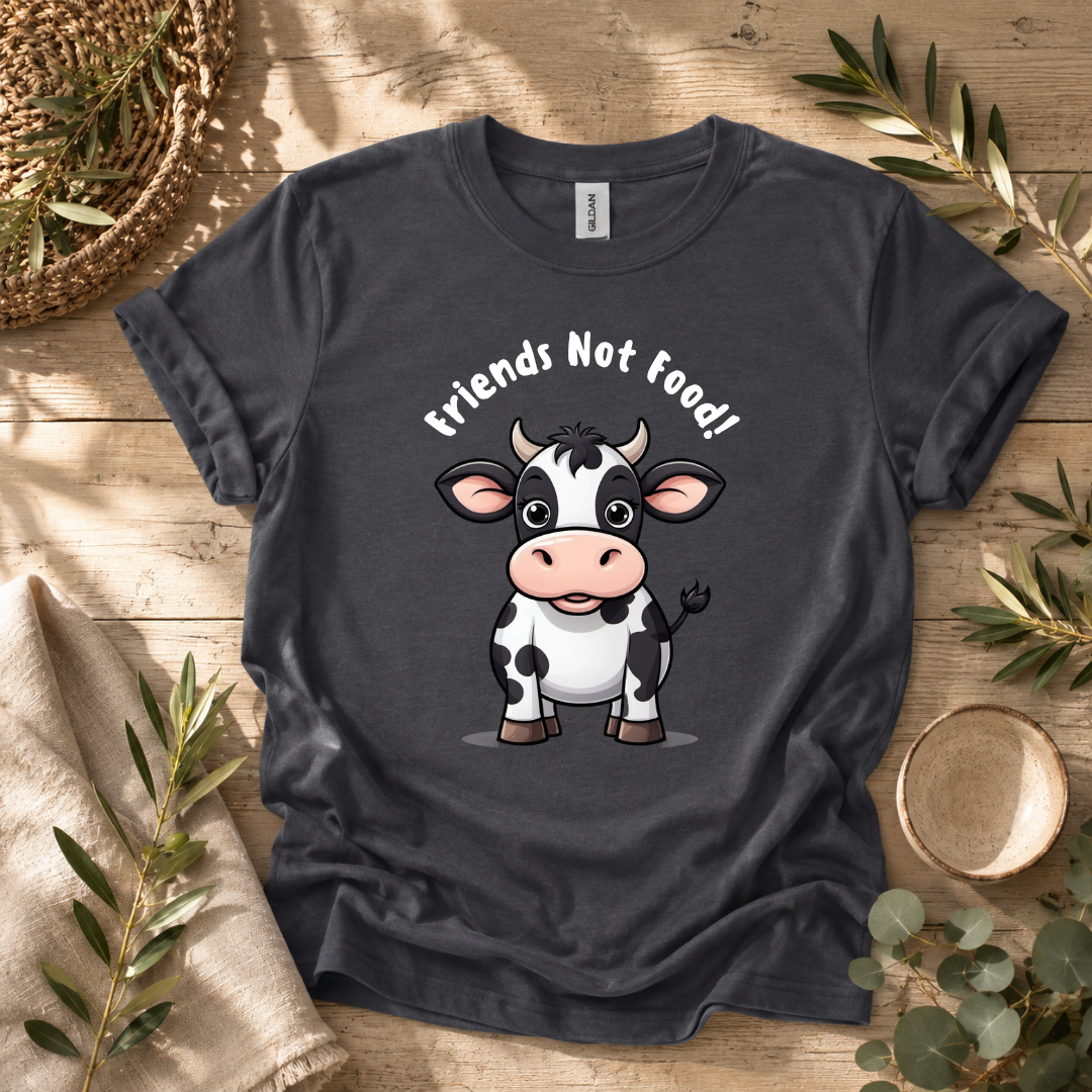 Friends Not Food Baby Cow T-Shirt