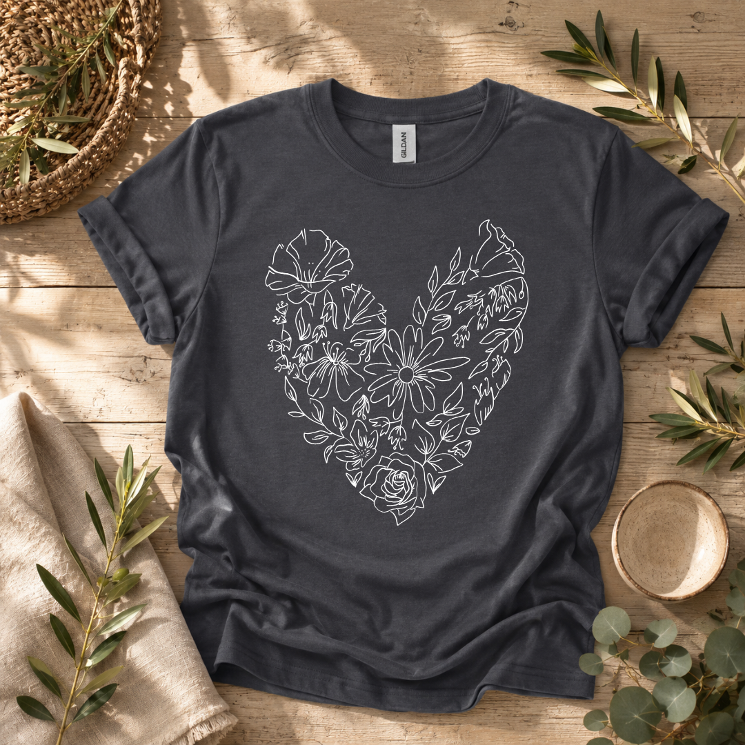 Flower Heart T-Shirt