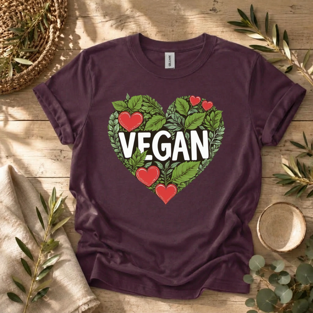 Foliage Vegan Heart T-Shirt