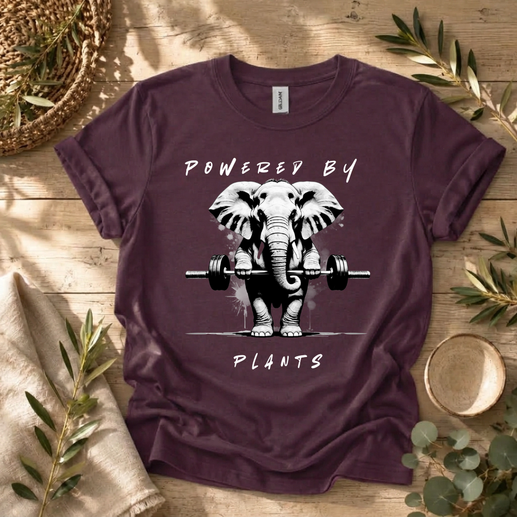 Powered By Plants Elephant T-Shirt
