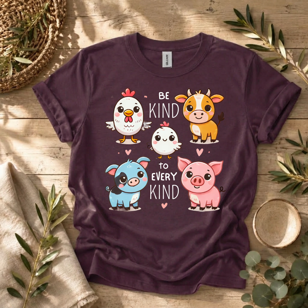 Be Kind Farm Animals T-Shirt