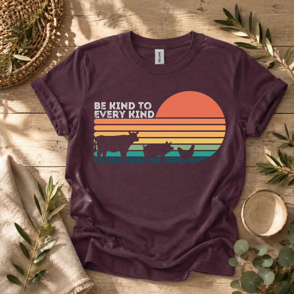 Be Kind Retro Farm Animals T-Shirt