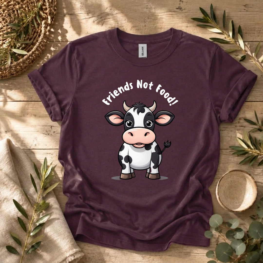 Friends Not Food Baby Cow T-Shirt