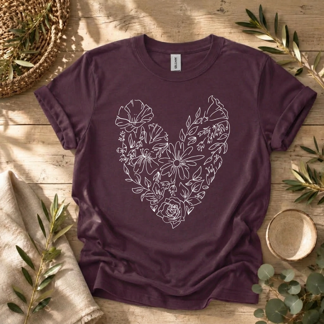 Flower Heart T-Shirt
