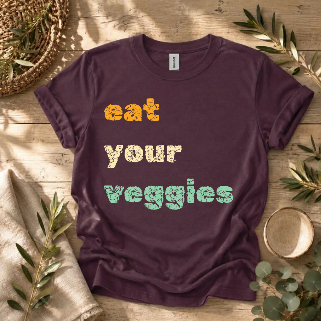 Retro Eat Your Veggies T-Shirt