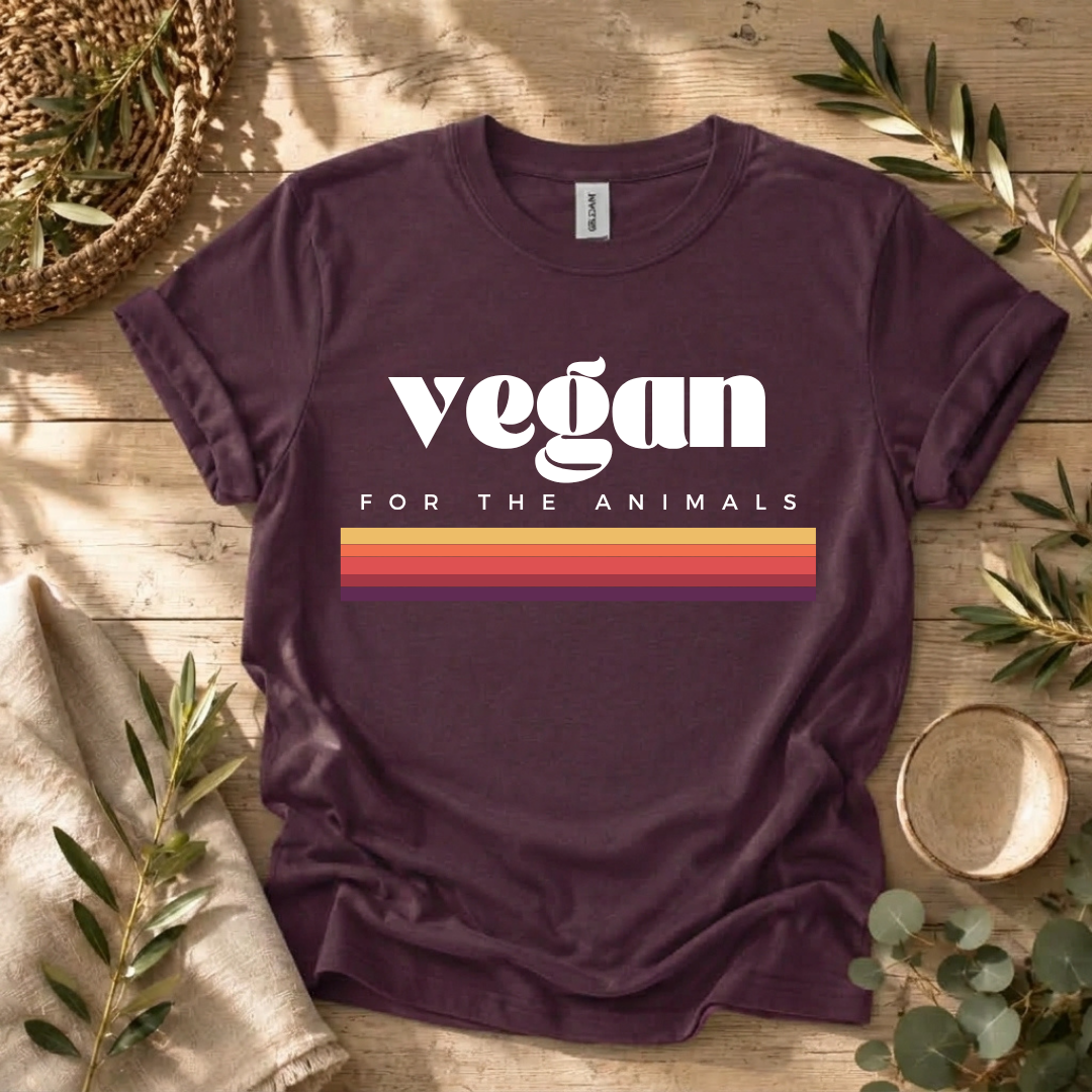 Vintage Vegan Rainbow T-Shirt