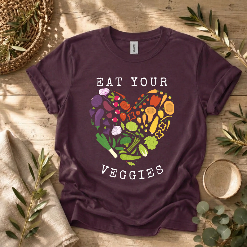 Eat Your Veggies Heart T-Shirt
