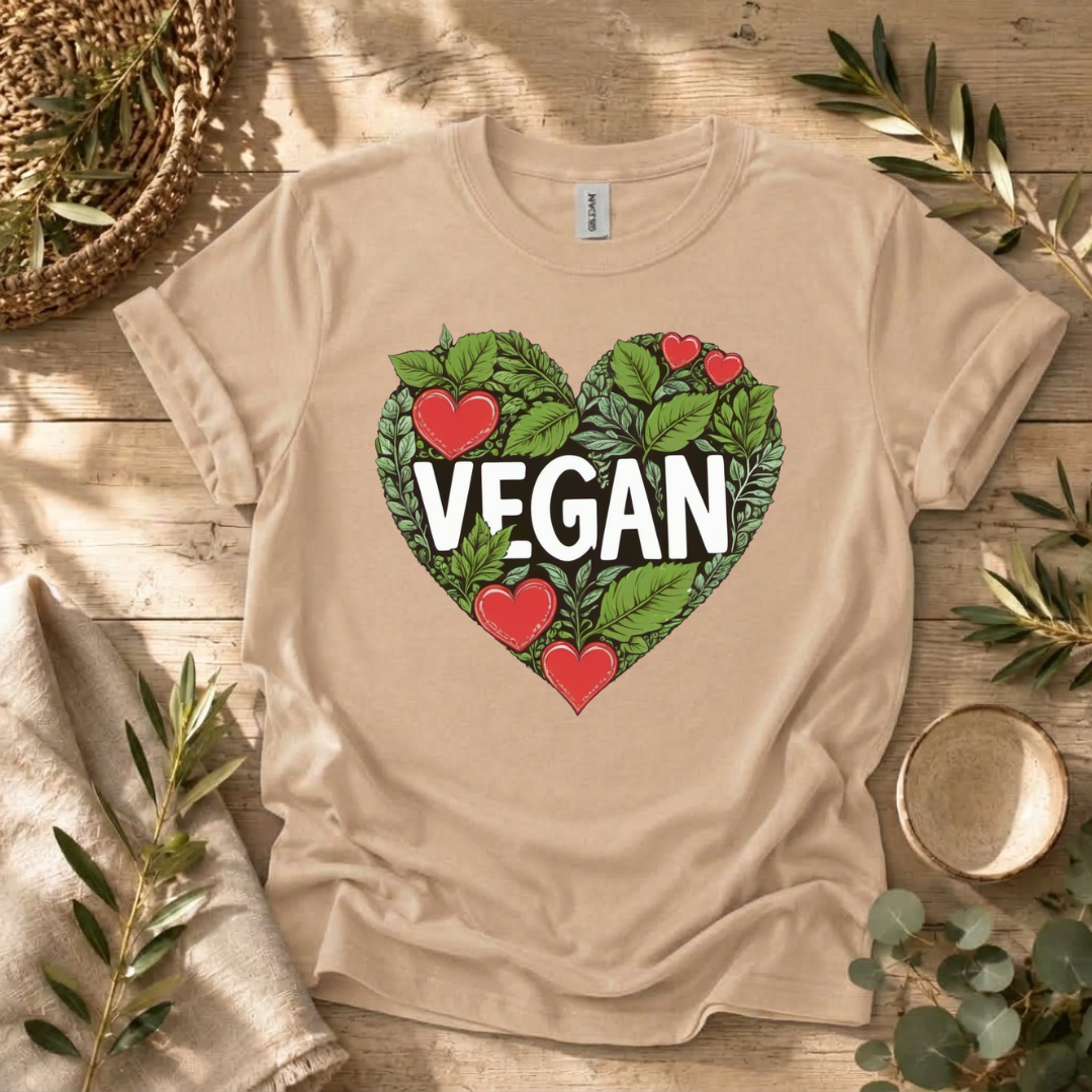 Foliage Vegan Heart T-Shirt