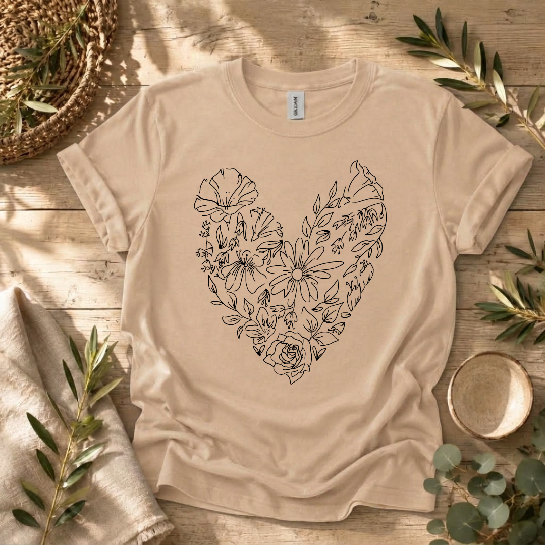Flower Heart T-Shirt