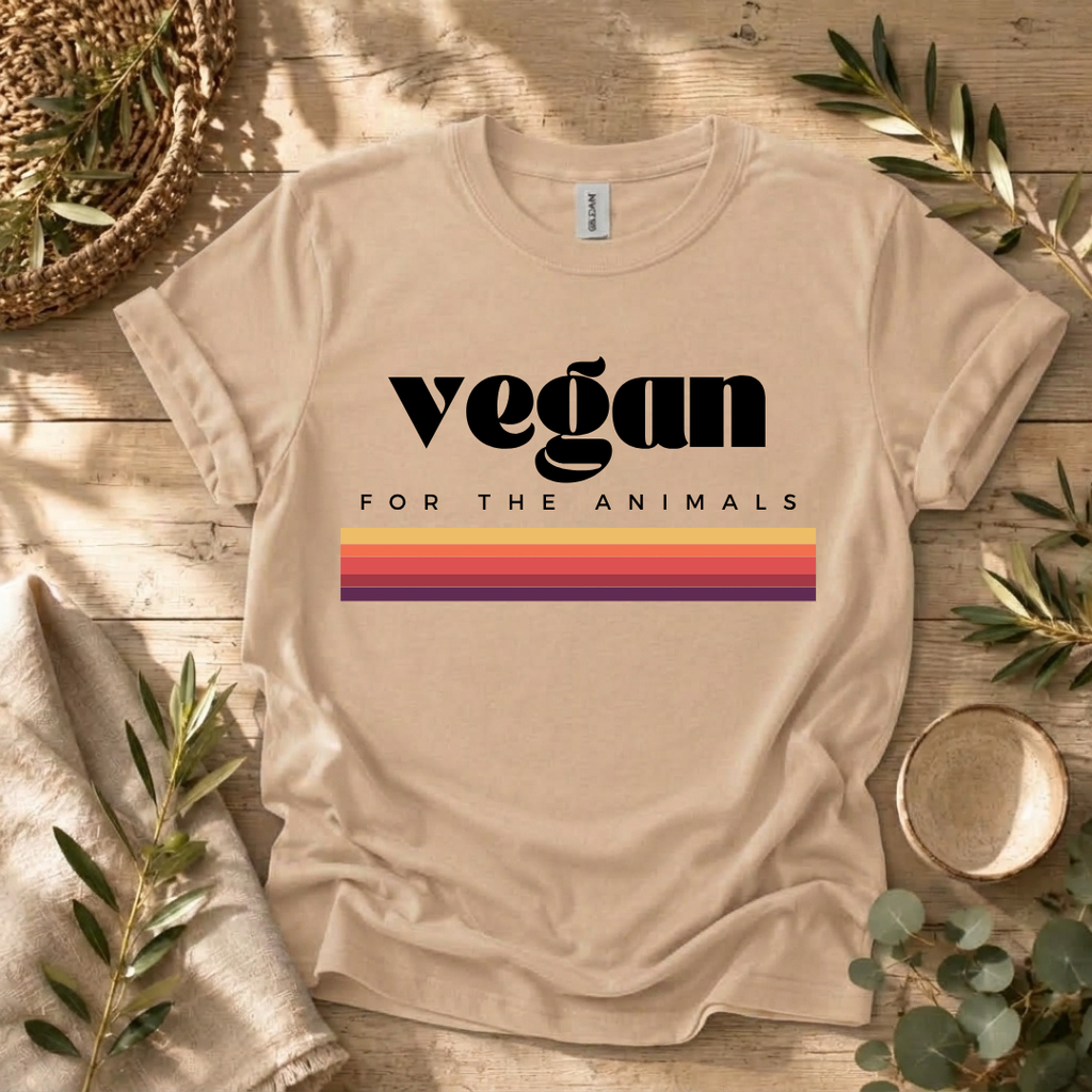 Vintage Vegan Rainbow T-Shirt