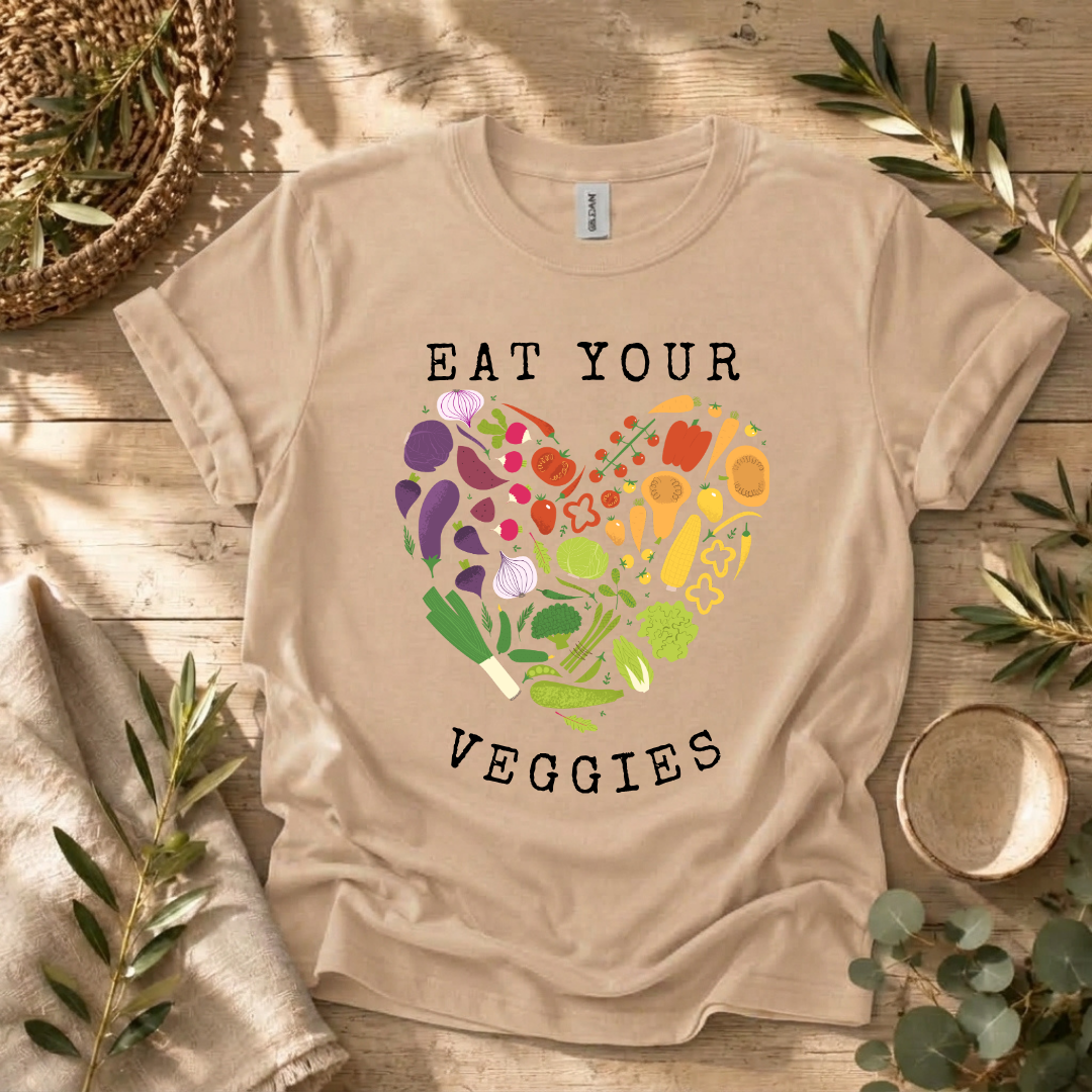 Eat Your Veggies Heart T-Shirt