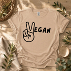 Vegan Peace Sign T-Shirt