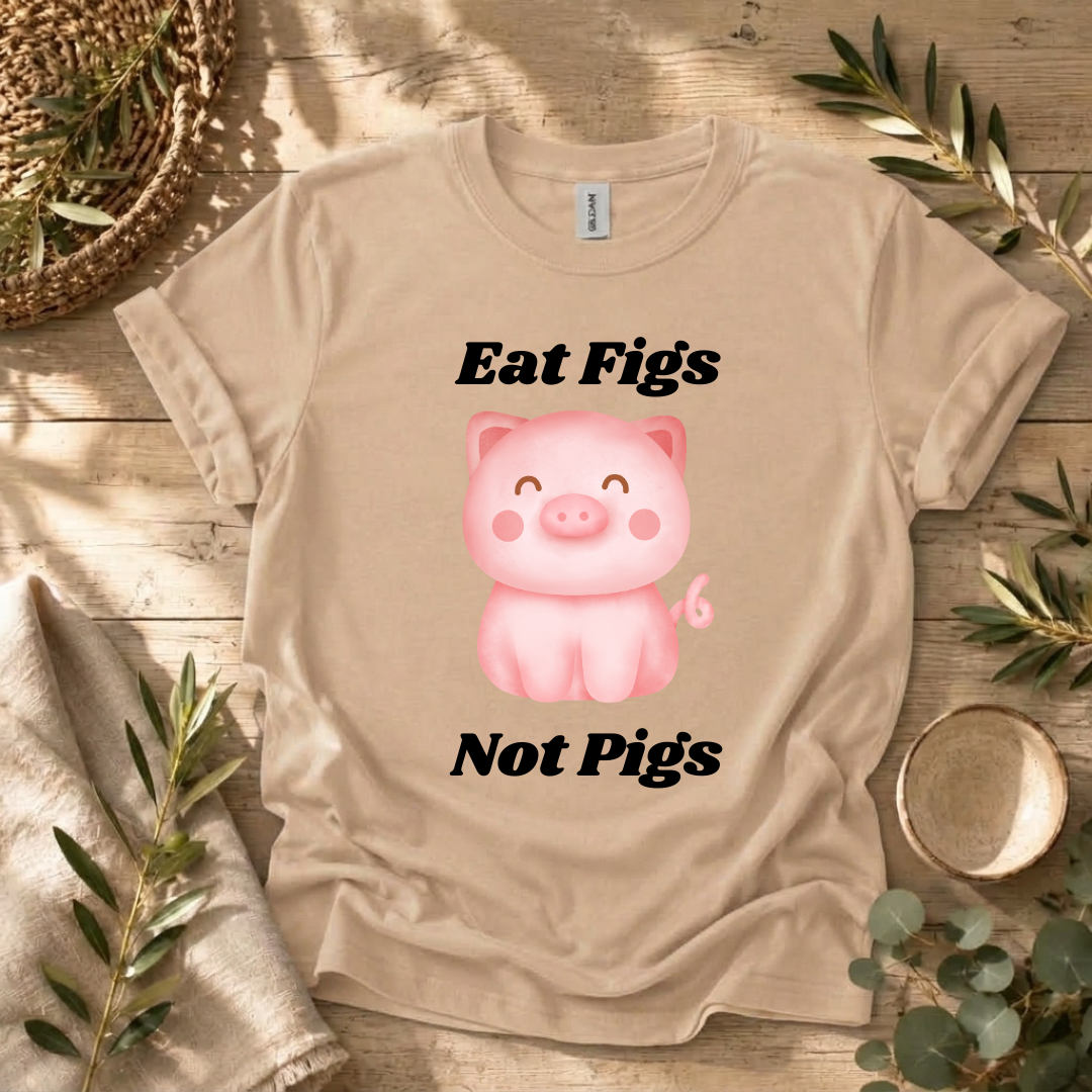 Eat Figs Piggy T-Shirt