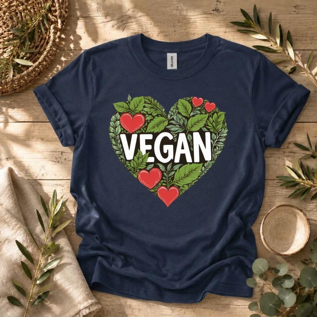 Foliage Vegan Heart T-Shirt