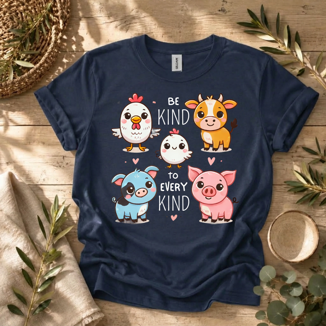 Be Kind Farm Animals T-Shirt