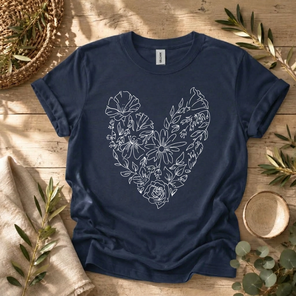 Flower Heart T-Shirt