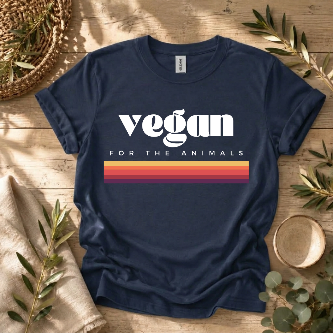 Vintage Vegan Rainbow T-Shirt