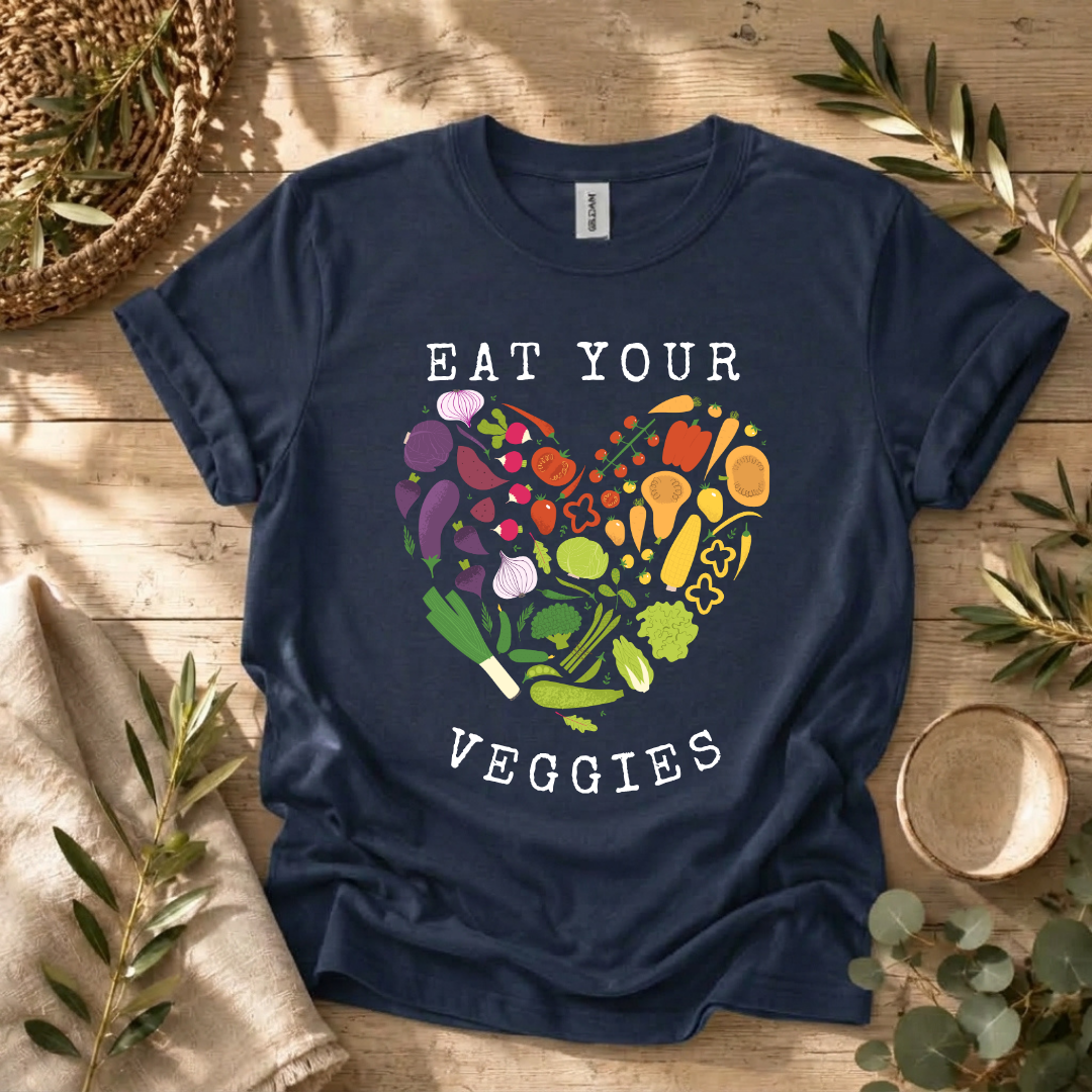 Eat Your Veggies Heart T-Shirt