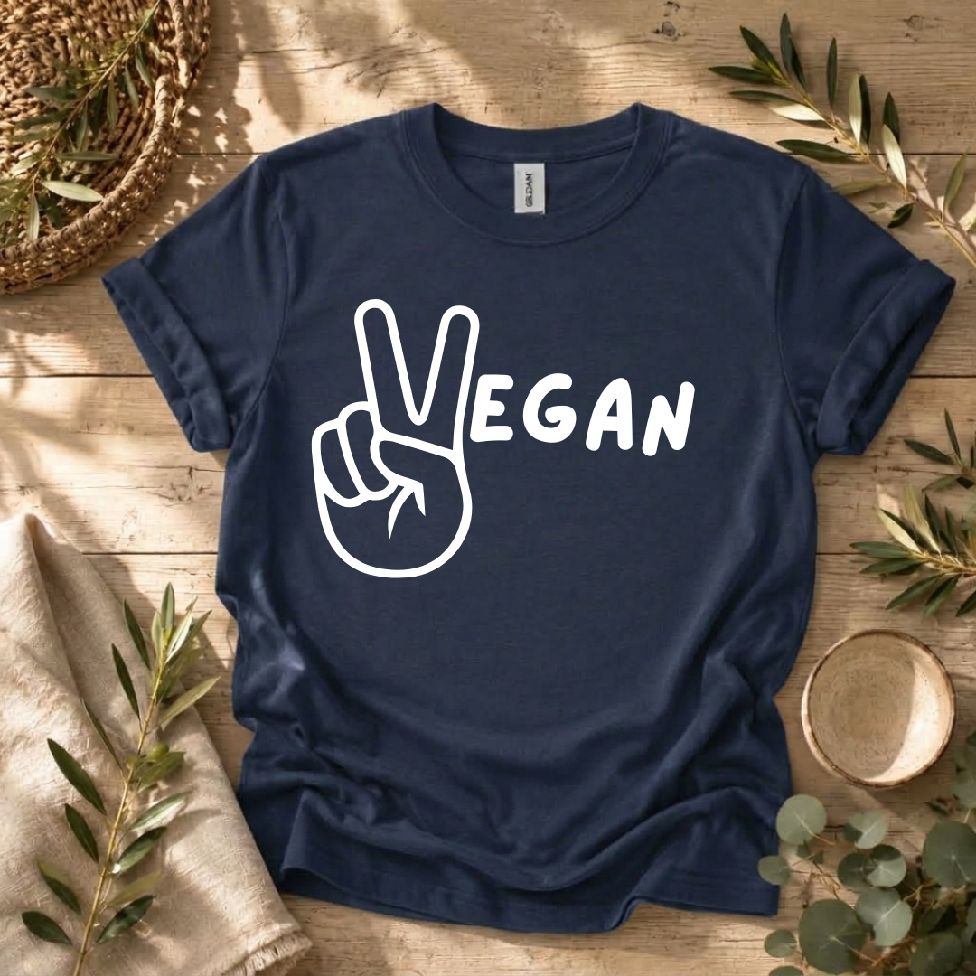 Vegan Peace Sign T-Shirt