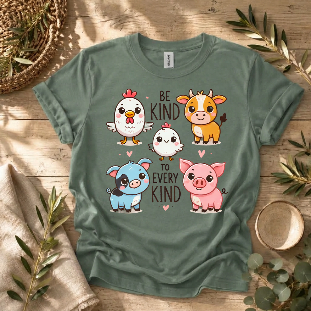Be Kind Farm Animals T-Shirt