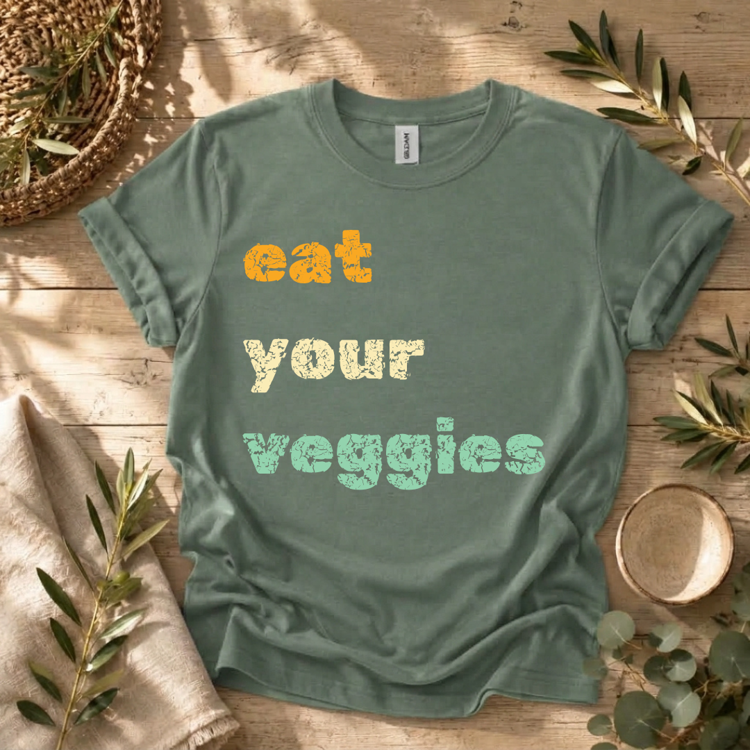 Retro Eat Your Veggies T-Shirt