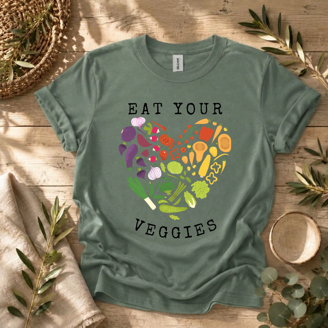 Eat Your Veggies Heart T-Shirt