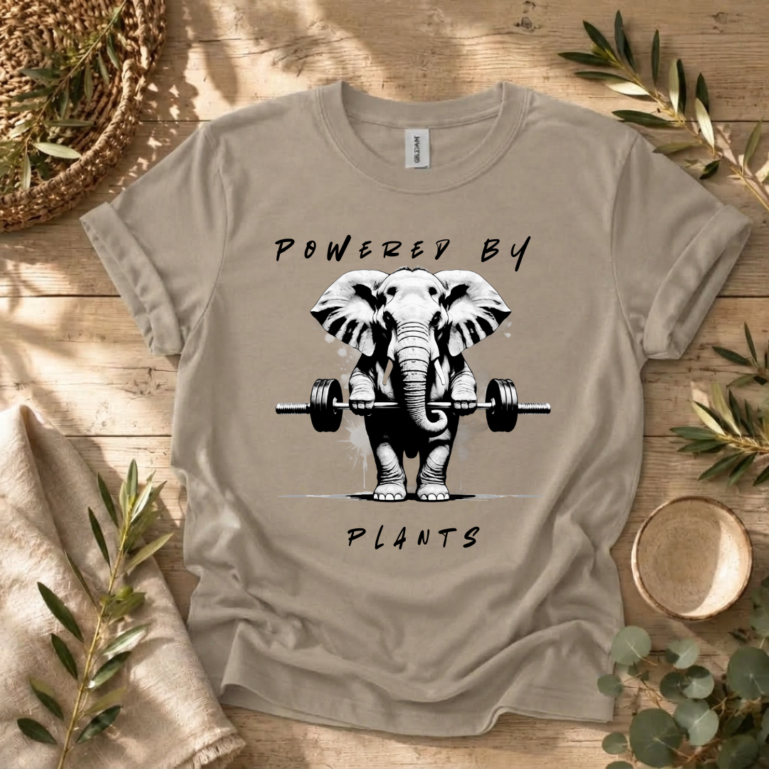 Powered By Plants Elephant T-Shirt