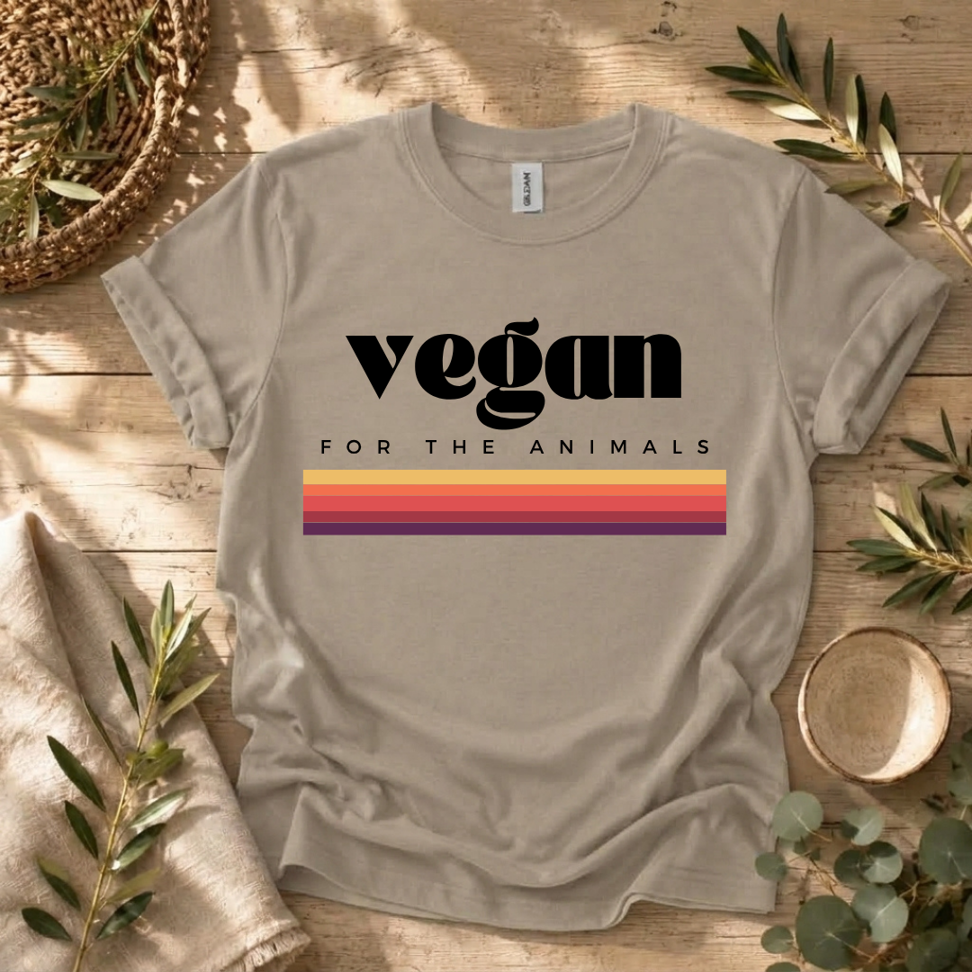 Vintage Vegan Rainbow T-Shirt