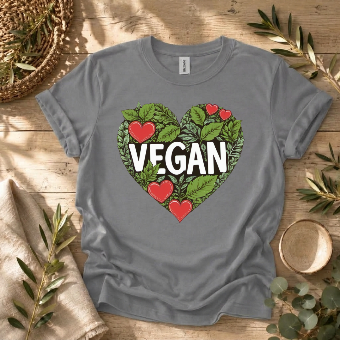 Foliage Vegan Heart T-Shirt