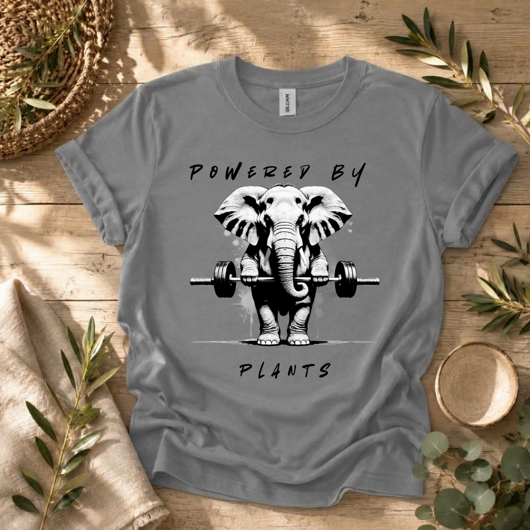 Powered By Plants Elephant T-Shirt