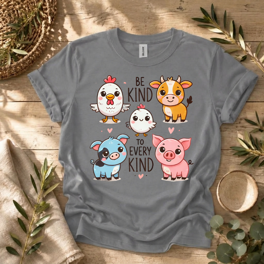 Be Kind Farm Animals T-Shirt