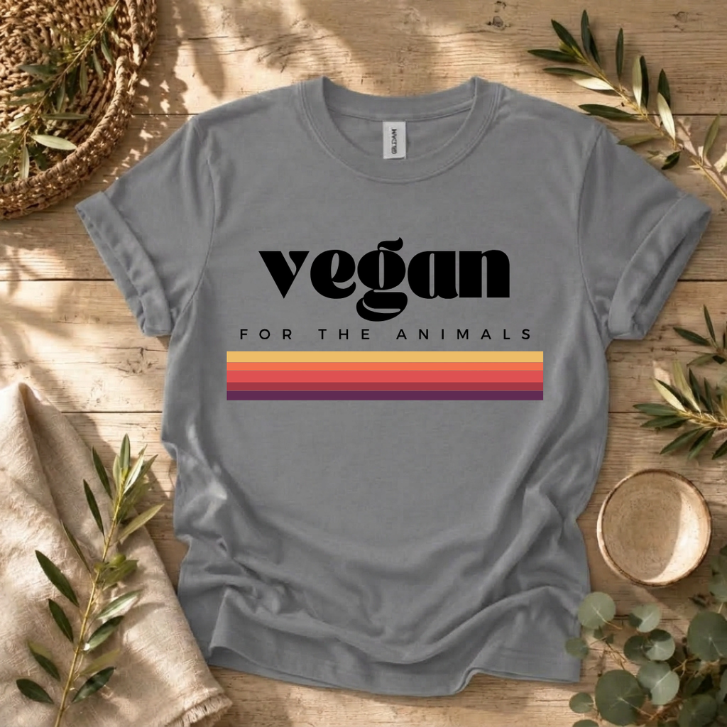 Vintage Vegan Rainbow T-Shirt