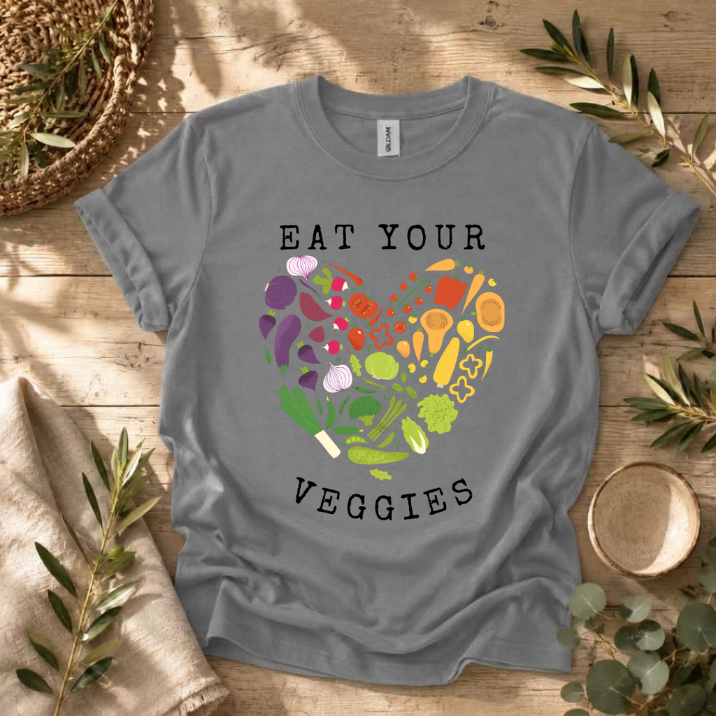 Eat Your Veggies Heart T-Shirt