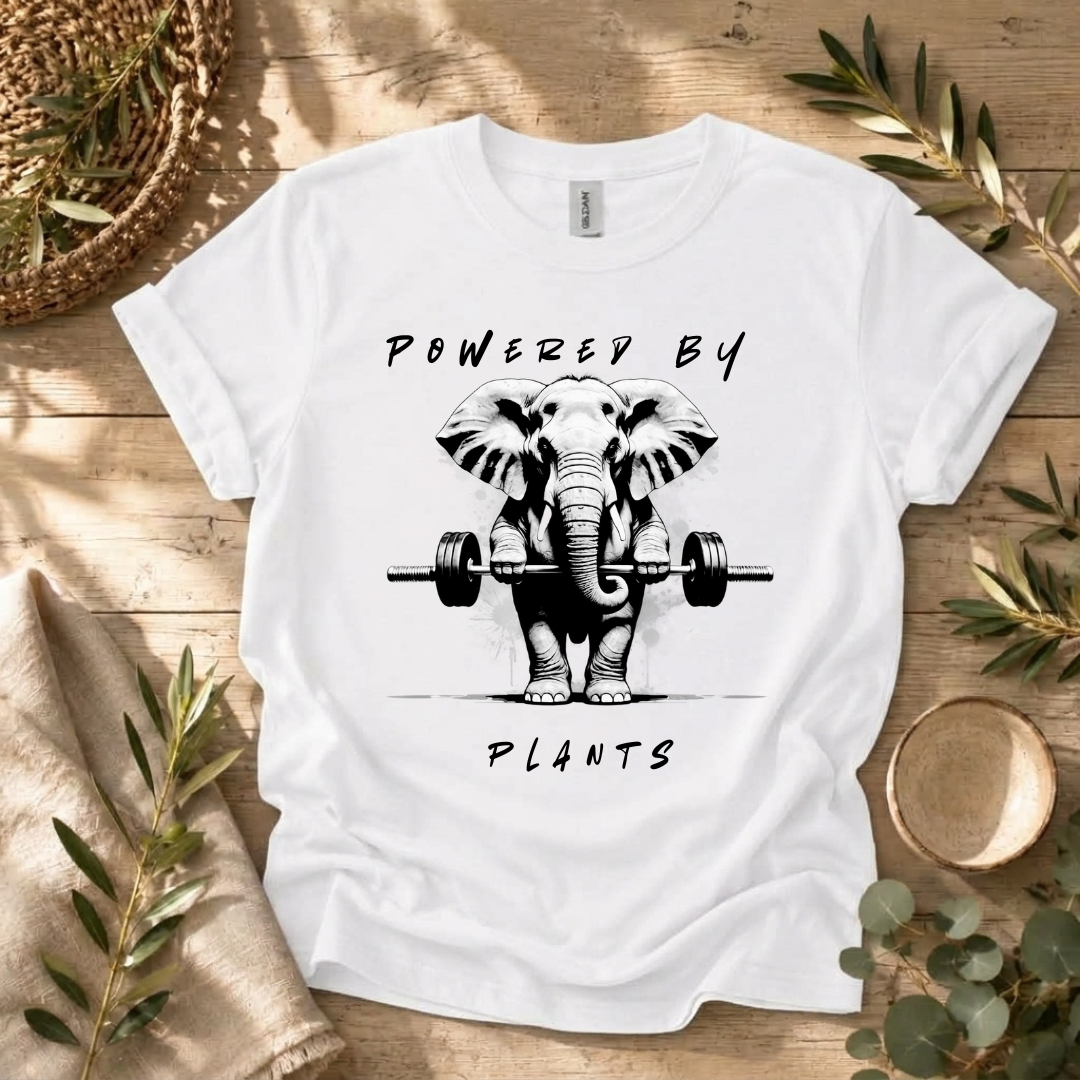 Powered By Plants Elephant T-Shirt