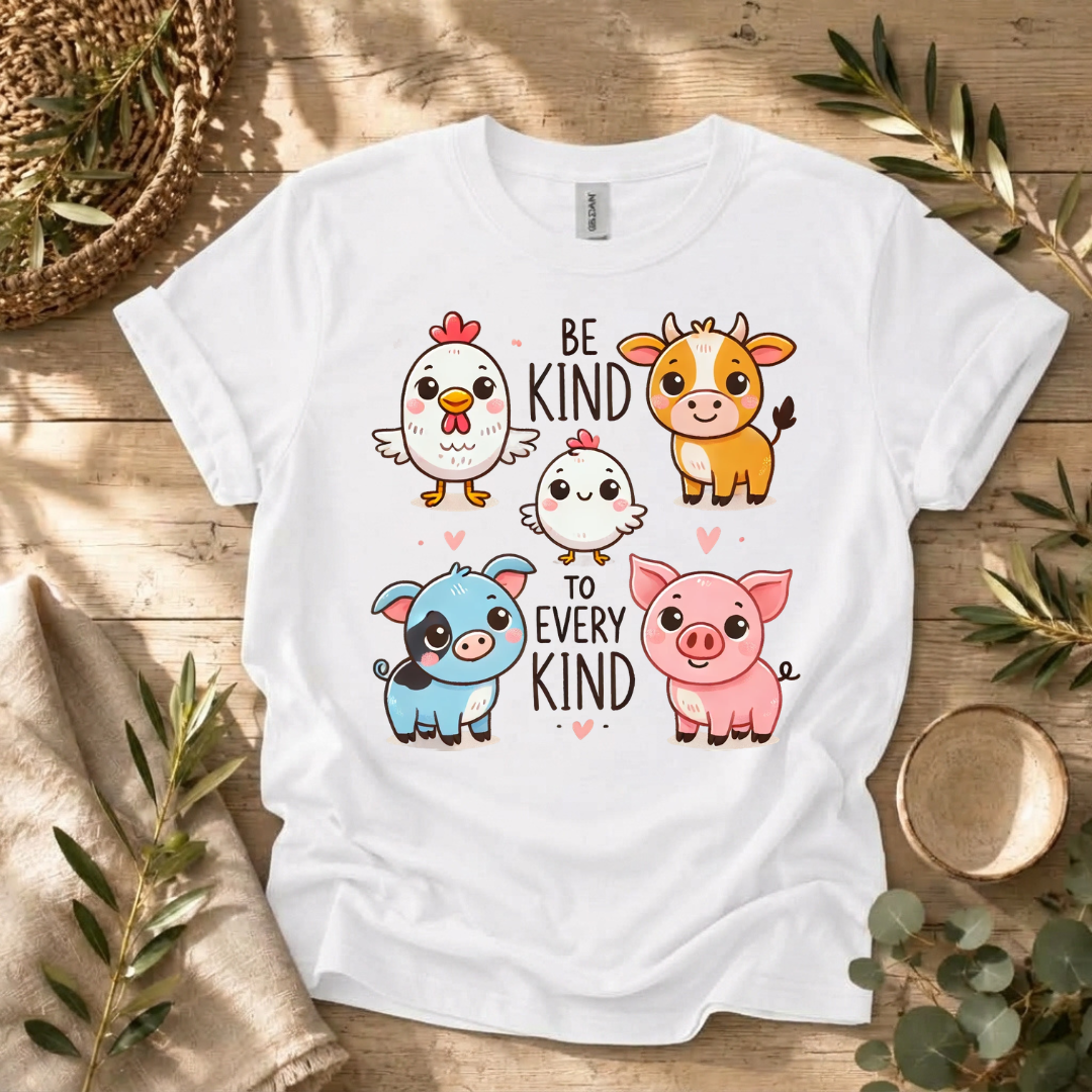 Be Kind Farm Animals T-Shirt