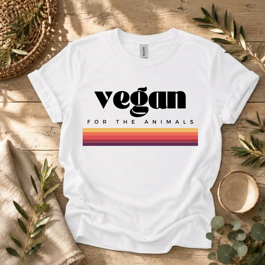 Vintage Vegan Rainbow T-Shirt